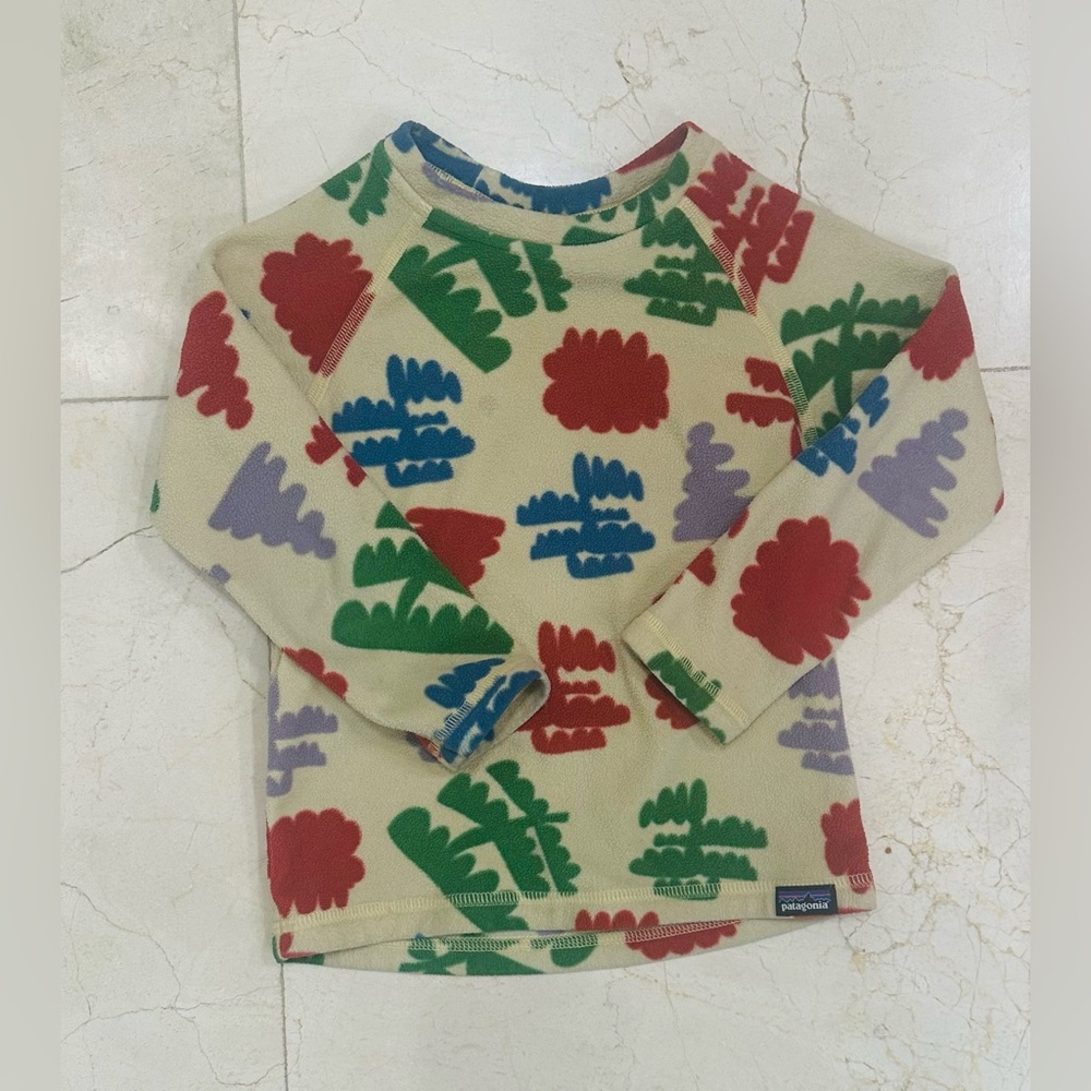 Patagonia Kids Shirt with Colorful Leaf Pattern